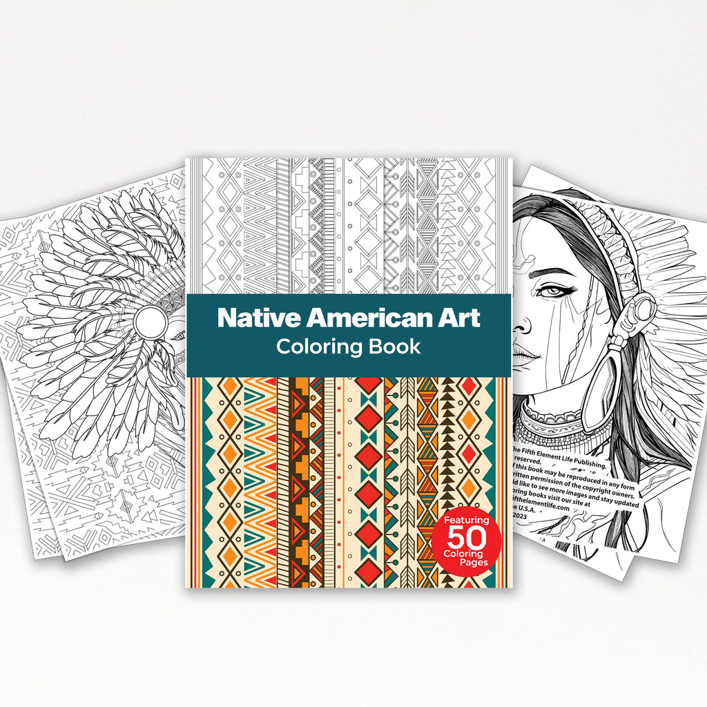 50 Native American Art Printable Coloring Pages For Kids & Adults (INS