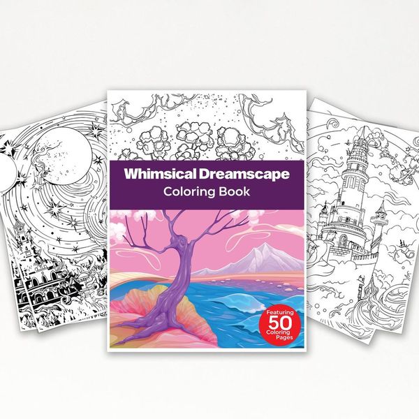 50 Whimsical Dreamscape Printable Coloring Pages For Kids & Adults (IN