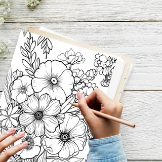 50 Delightful Spring Printable Coloring Pages For Kids & Adults (INSTANT DOWNLOAD)