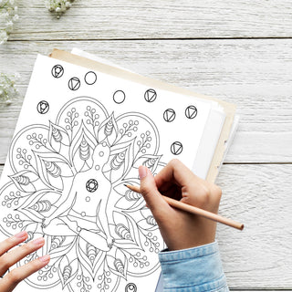 50 Celestial Harmony Printable Coloring Pages For Kids & Adults (INSTANT DOWNLOAD)
