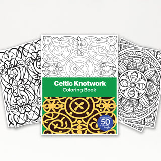 50 Celtic Knotwork Printable Coloring Pages For Kids & Adults (INSTANT DOWNLOAD)