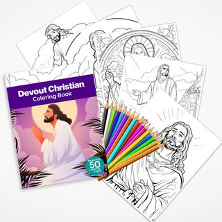 50 Inspiring Christian Printable Coloring Pages For Kids & Adults (INSTANT DOWNLOAD)