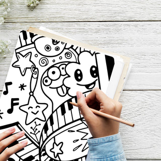 50 Edgy 90s Printable Coloring Pages For Kids & Adults (INSTANT DOWNLOAD)