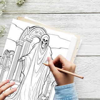 50 Eerie Ghost Printable Coloring Pages For Kids & Adults (INSTANT DOWNLOAD)