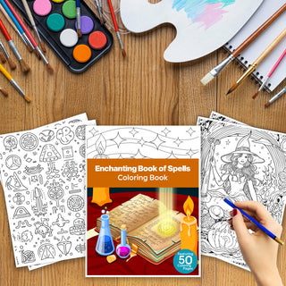 50 Enchanting Book Of Spells Printable Coloring Pages For Kids & Adults