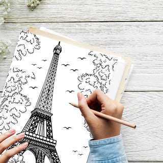 50 Famous Landmark Printable Coloring Pages For Kids & Adults (INSTANT DOWNLOAD)