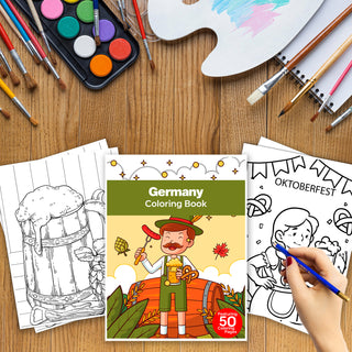 50 Amazing Germany Printable Coloring Pages For Kids & Adults (INSTANT DOWNLOAD)