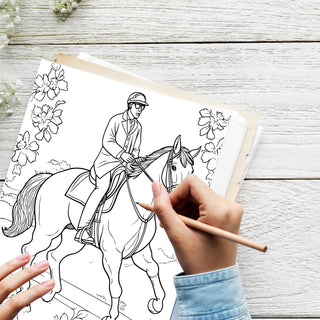 50 Cowboy Printable Coloring Pages For Kids & Adults (INSTANT DOWNLOAD)