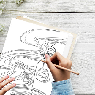 50 Inspirational Artistic Expression Printable Coloring Pages For Kids & Adults (INSTANT DOWNLOAD))