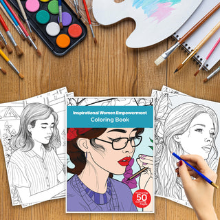 Inspirational Women Empowerment Coloring Book For Kids & Adults (INSTANT DOWNLOAD)