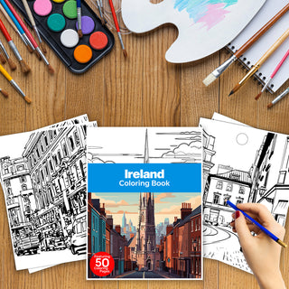 50 Amazing Ireland Printable Coloring Pages For Adults & Kids (INSTANT DOWNLOAD)