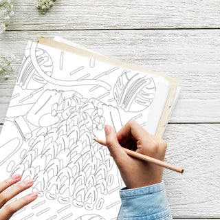 50 Knitting Bliss Printable Coloring Pages For Kids & Adults (INSTANT DOWNLOAD)