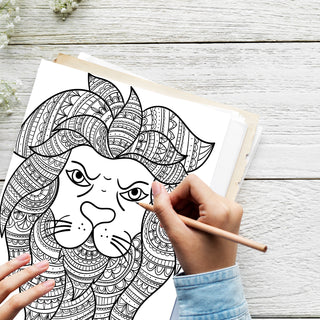 50 Amazing Leo Printable Coloring Pages For Kids & Adults (INSTANT DOWNLOAD)