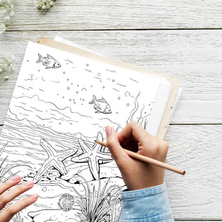 50 Majestic Underwater Kingdom Printable Coloring Pages For Kids & Adults