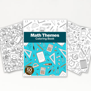 50 Engaging Math Printable Coloring Pages For Kids & Adults (INSTANT DOWNLOAD)
