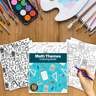 50 Engaging Math Printable Coloring Pages For Kids & Adults (INSTANT DOWNLOAD)