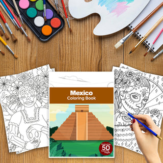 50 Best Mexico Printable Coloring Pages For Kids & Adults (INSTANT DOWNLOAD)