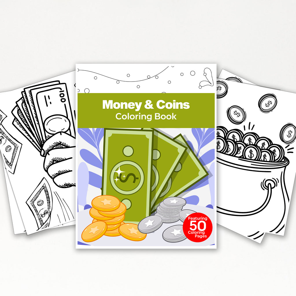 Money Coloring Pages For Kids Printable