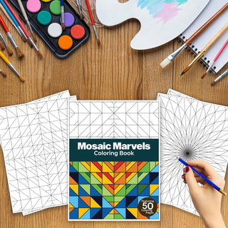 50 Mosaic Marvel Printable Coloring Pages For Kids & Adults (INSTANT DOWNLOAD)