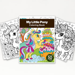 50 My Little Pony Printable Coloring Pages For Kids & Adults (INSTANT DOWNLOAD)