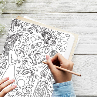 50 Mystical Enchantment Printable Coloring Pages For Kids & Adults (INSTANT DOWNLOAD)