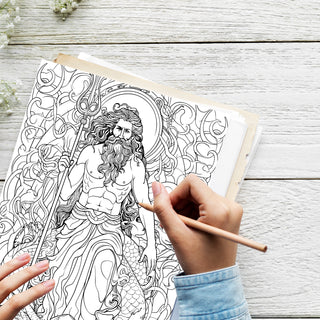 50 Fascinating Mythology Printable Coloring Pages For Kids & Adults (INSTANT DOWNLOAD)