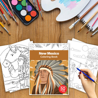 50 Best New Mexico Printable Coloring Pages For Kids & Adults (INSTANT DOWNLOAD)