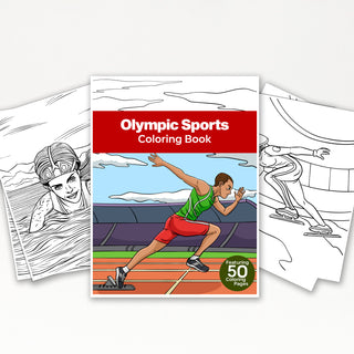 50 Inspiring Olympic Printable Coloring Pages For Kids & Adults (INSTANT DOWNLOAD)