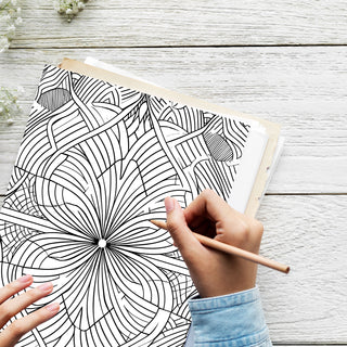 50 Peaceful Patterns Printable Coloring Pages For Kids & Adults (INSTANT DOWNLOAD)