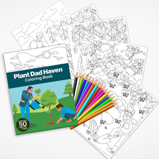 50 Plant Dad Haven Printable Coloring Pages For Kids & Adults (INSTANT DOWNLOAD)