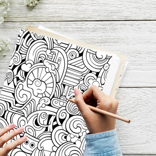 50 Vivid Psychedelic Printable Coloring Pages For Kids & Adults (INSTANT DOWNLOAD)