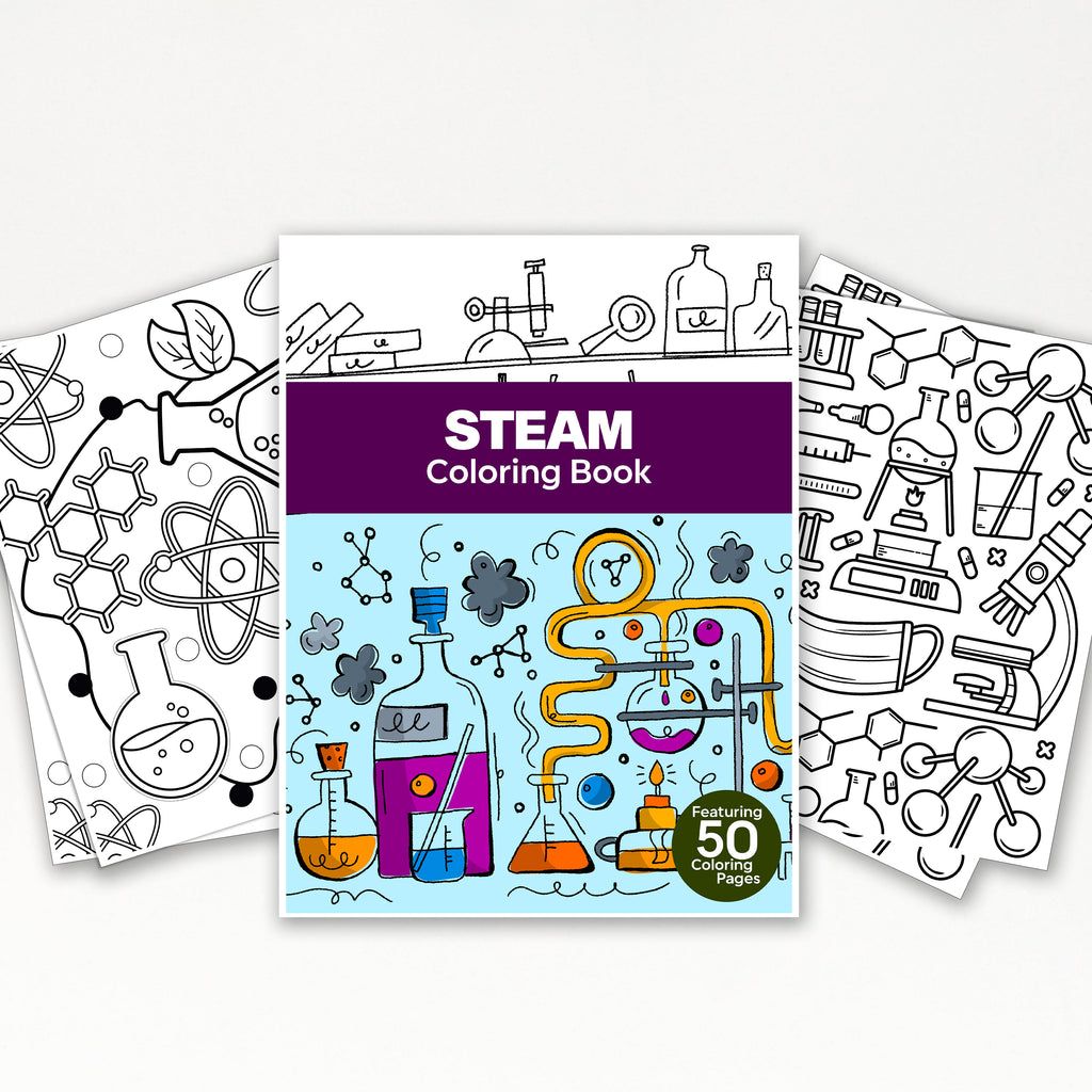 Steam Coloring Page