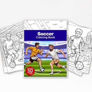 50 Ultimate Soccer Printable Coloring Pages For Kids & Adults (INSTANT DOWNLOAD)