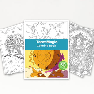 50 Tarot Magic Printable Coloring Pages For Kids & Adults (INSTANT DOWNLOAD)