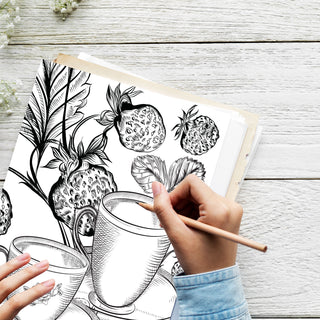 50 Teatime Treasure Printable Coloring Pages For Kids & Adults (INSTANT DOWNLOAD)