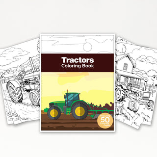 50 Mighty Tractor Printable Coloring Pages For Kids & Adults (INSTANT DOWNLOAD)