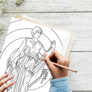 50 Victorian Elegance Printable Coloring Pages For Kids & Adults (INSTANT DOWNLOAD)