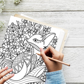 50 Captivating Fox Printable Coloring Pages For Kids & Adults (INSTANT DOWNLOAD)