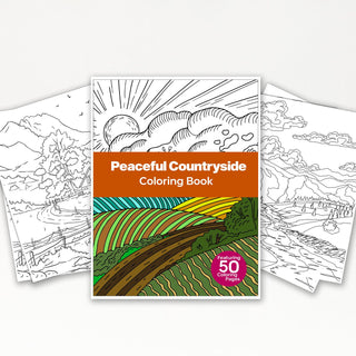 50 Peaceful Countryside Printable Coloring Pages For Kids & Adults (INSTANT DOWNLOAD)