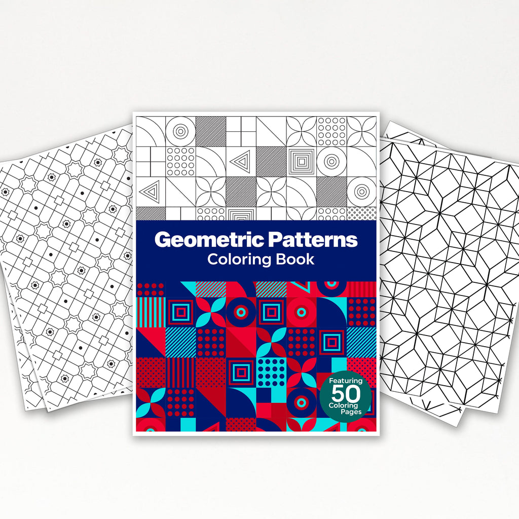 50 Mesmerizing Geometric Pattern Printable Coloring Pages For Kids & A ...